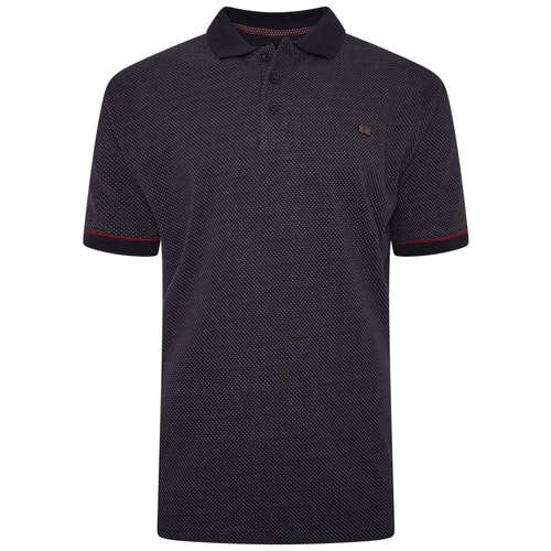 KAM Premium Birdseye Jersey Polo Shirt Navy
